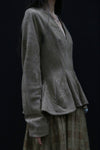 Mutedance 24 Autumn and Winter Wool Silk V-neck Dress MD-MD24FW73-colorant-match